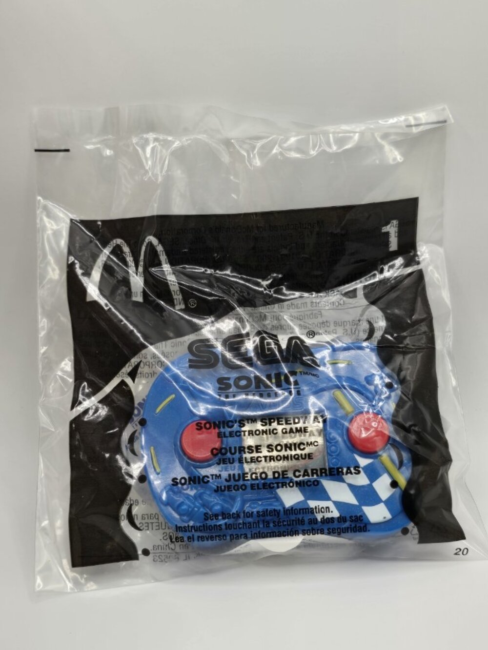 McDonald's Sega Sonic the Hedgehog Sonics Speedway Game 2003 *Needs Battery*